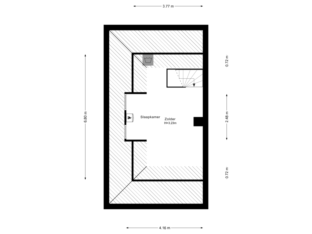 View floorplan of 2e Verdieping of Nijverveld 17