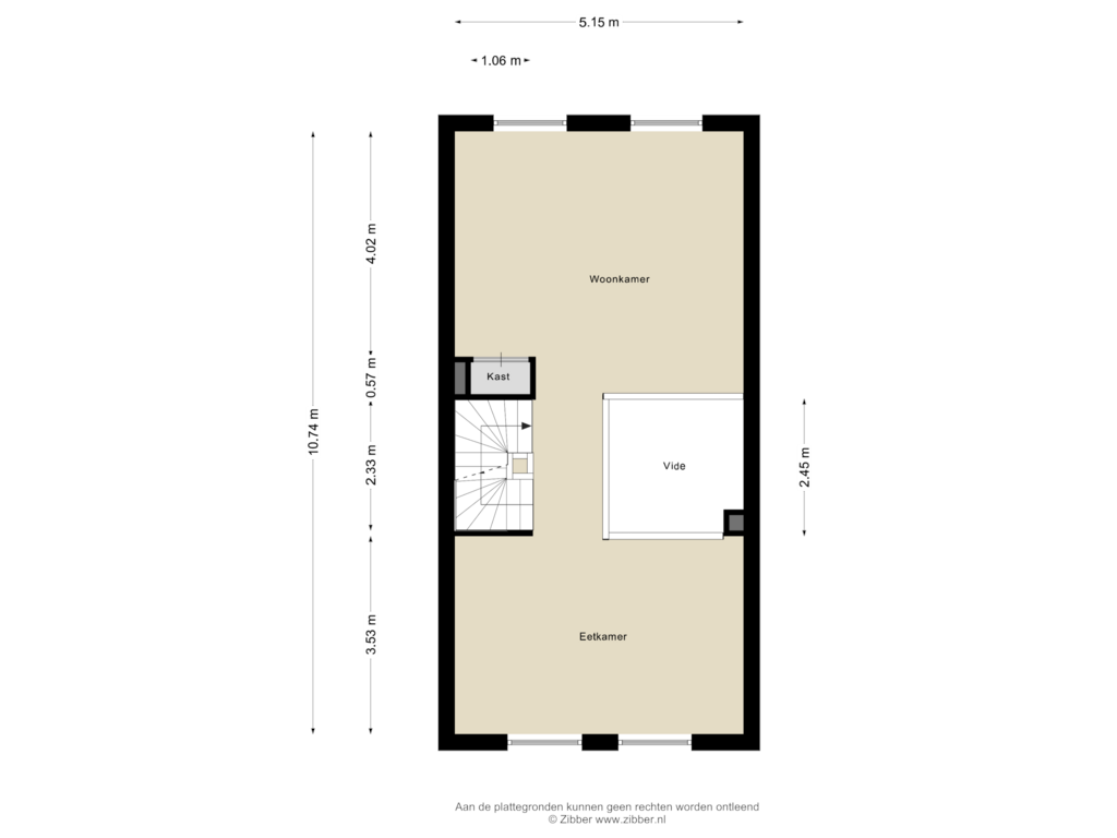 Bekijk plattegrond van Eerste Verdieping van Sophiakade 45