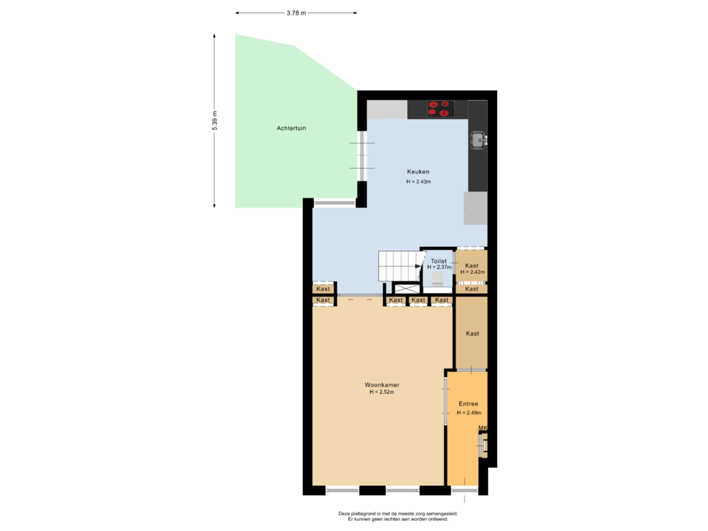 Bekijk plattegrond van Situatie van Carmelietenstraat 16