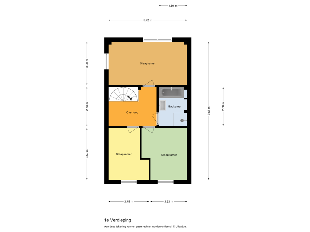 Bekijk plattegrond van 1e Verdieping van Mondriaanlaan 5