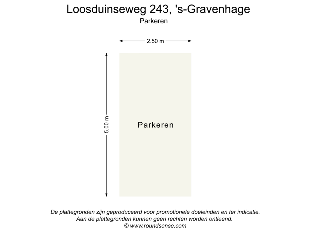 Bekijk plattegrond van Parkeren van Loosduinseweg 243