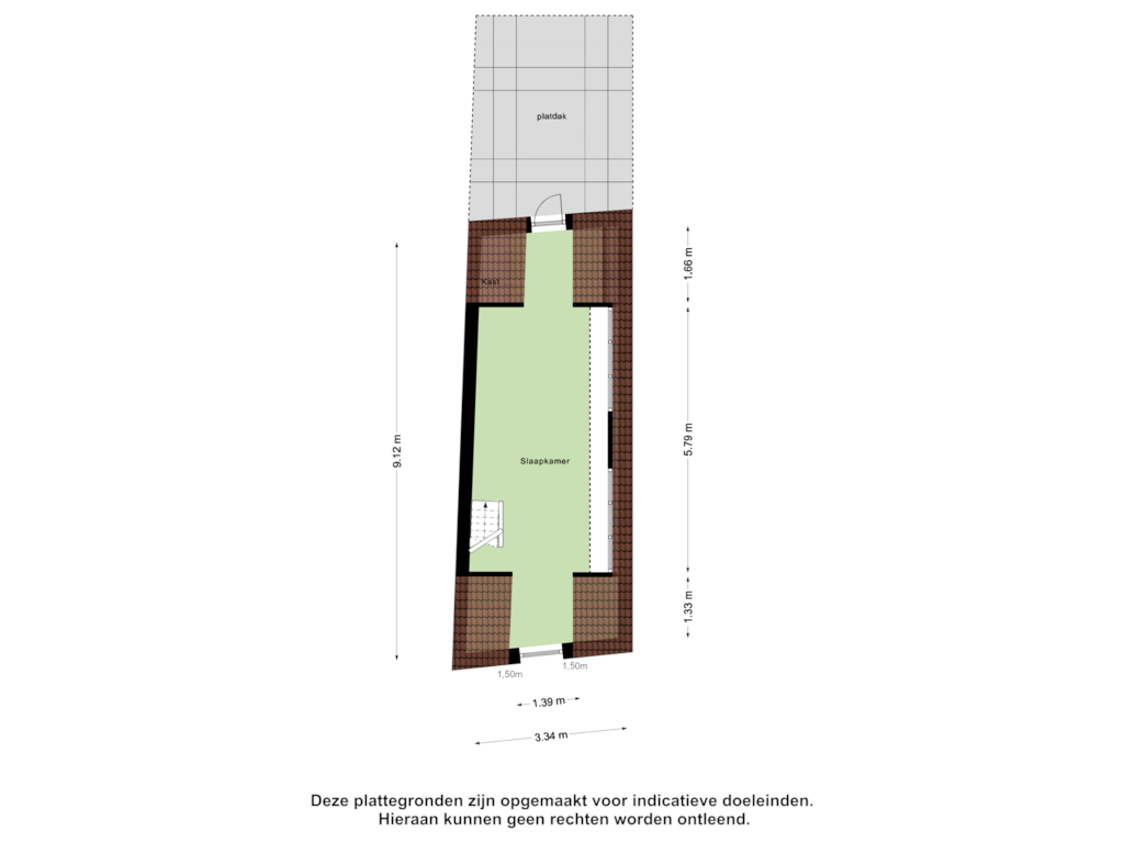 View floorplan of Eerste Verdieping of Sliksteeg 19