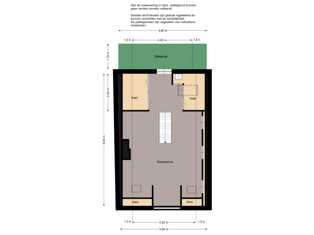 Bekijk plattegrond van Eerste verdieping van Oostzanddijk 4-B