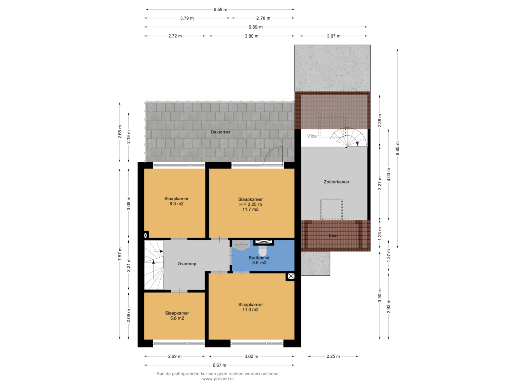 Bekijk plattegrond van 1e Verdieping van De Boeijer 15