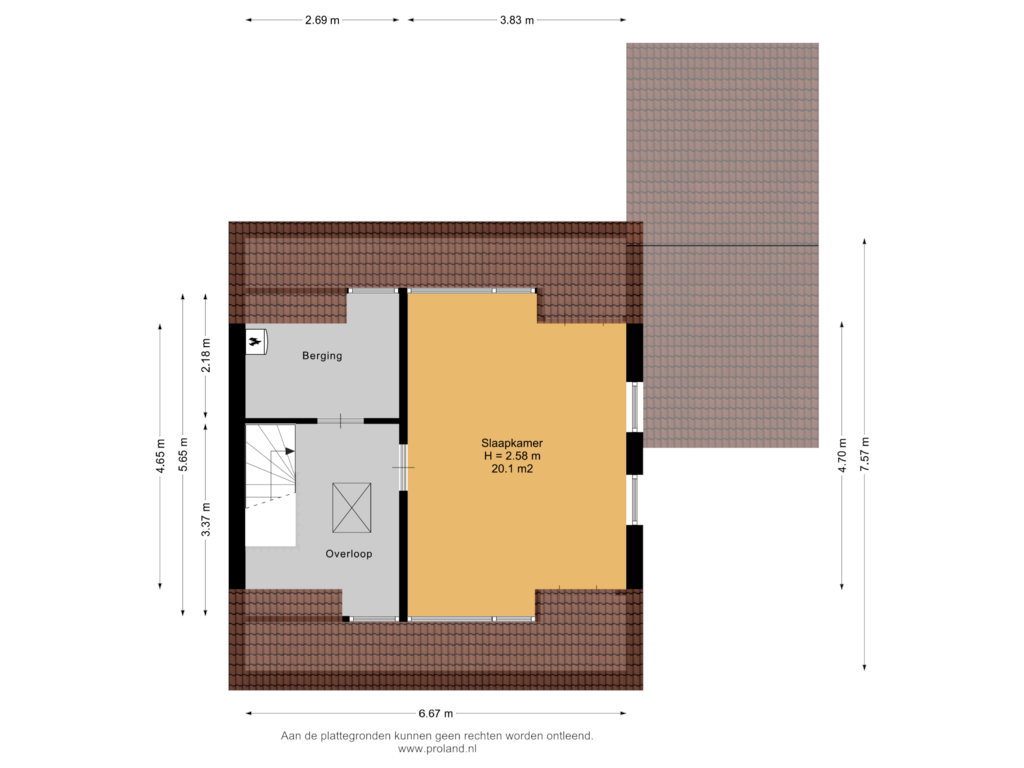 Bekijk plattegrond van 2e Verdieping van De Boeijer 15