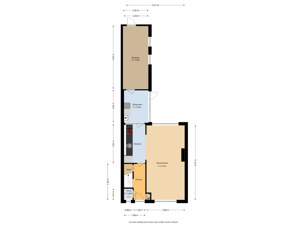 View floorplan of Begane grond of Geert Veenhuizenstraat 35