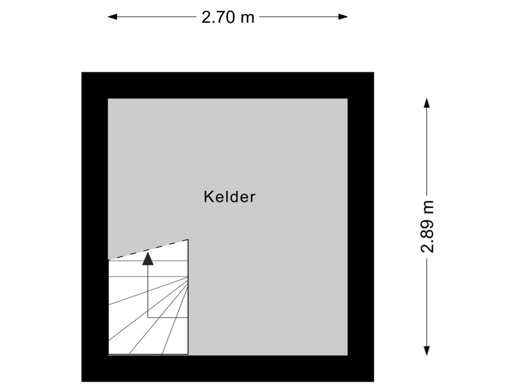 Bekijk plattegrond van Kelder van Emelaarseweg 1-A