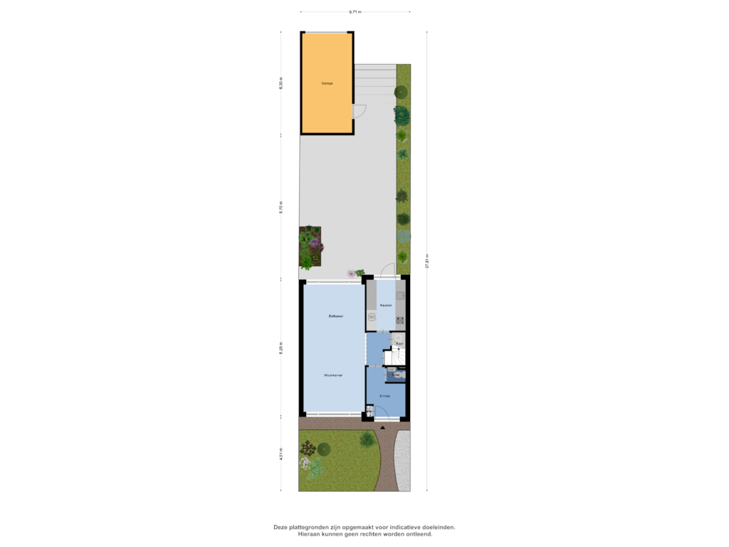 Bekijk plattegrond van Begane Grond Tuin van Maasstraat 21