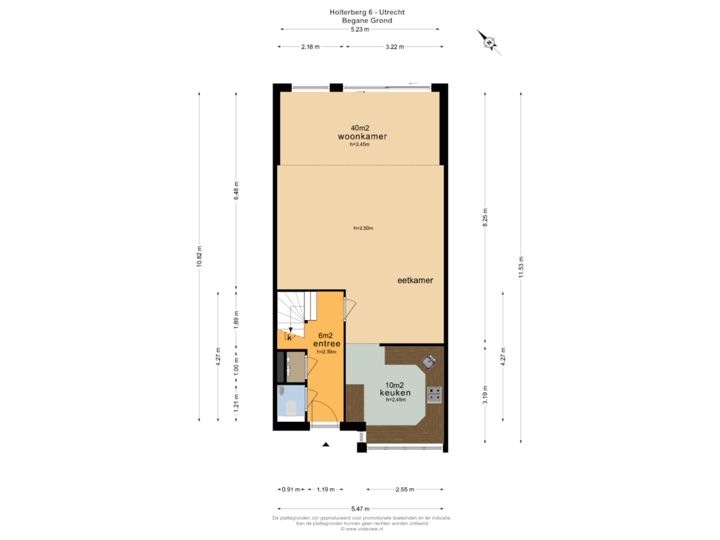 Bekijk plattegrond van BEGANE GROND van Holterberg 6