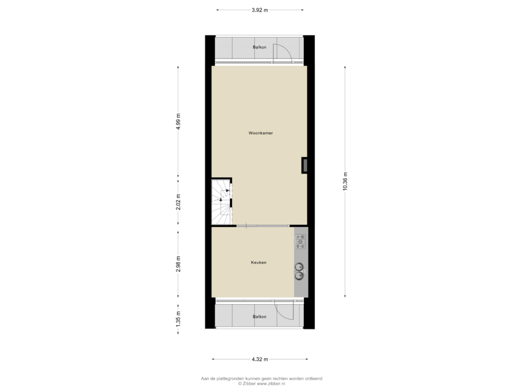 View floorplan of Eerste Verdieping of Hoornwerk 2