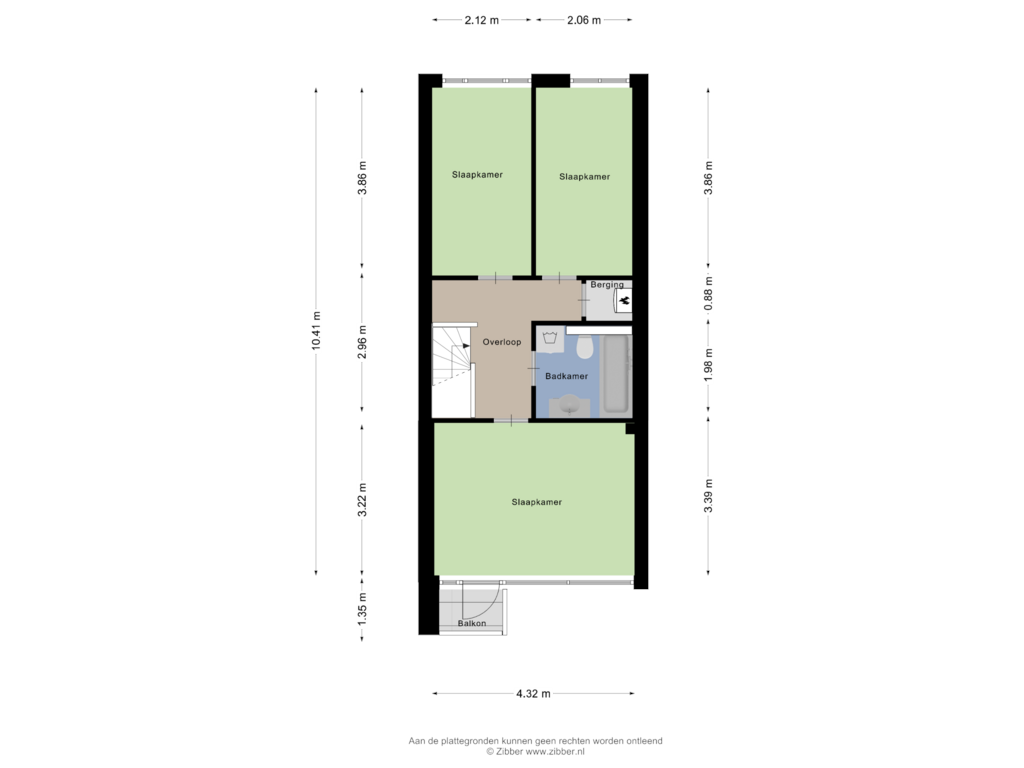 View floorplan of Tweede Verdieping of Hoornwerk 2