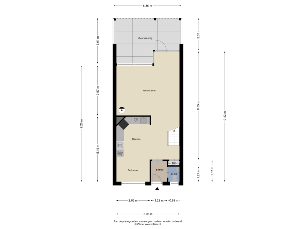 Bekijk plattegrond van Begane grond van de Gildekamp 2212