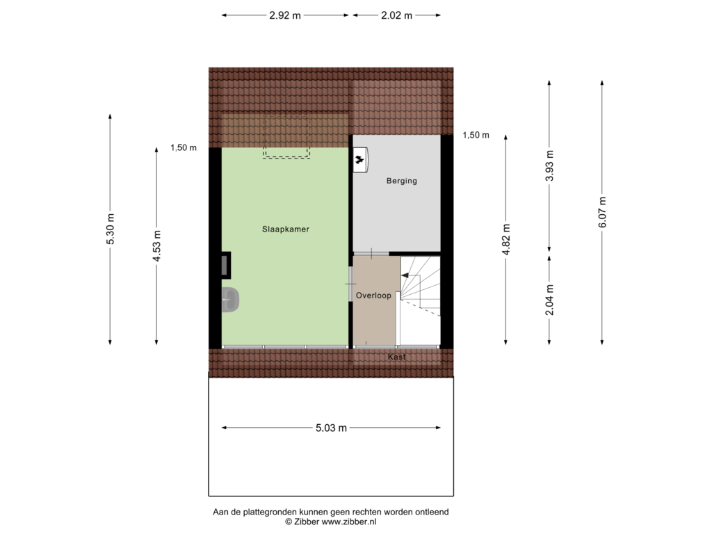 Bekijk plattegrond van Tweede verdieping van de Gildekamp 2212