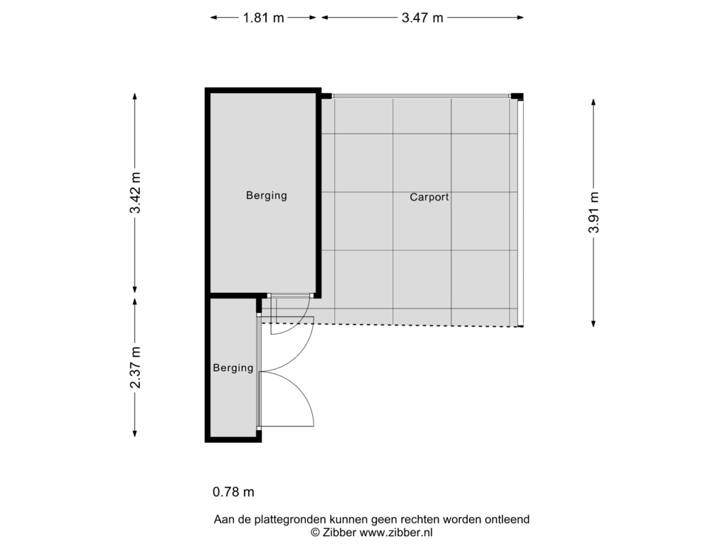 Bekijk plattegrond van Berging van de Gildekamp 2212