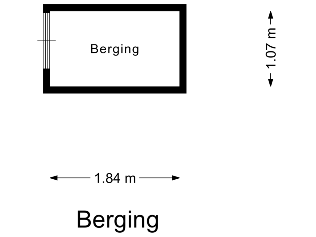 Bekijk plattegrond van Berging van Drienerstraat 117