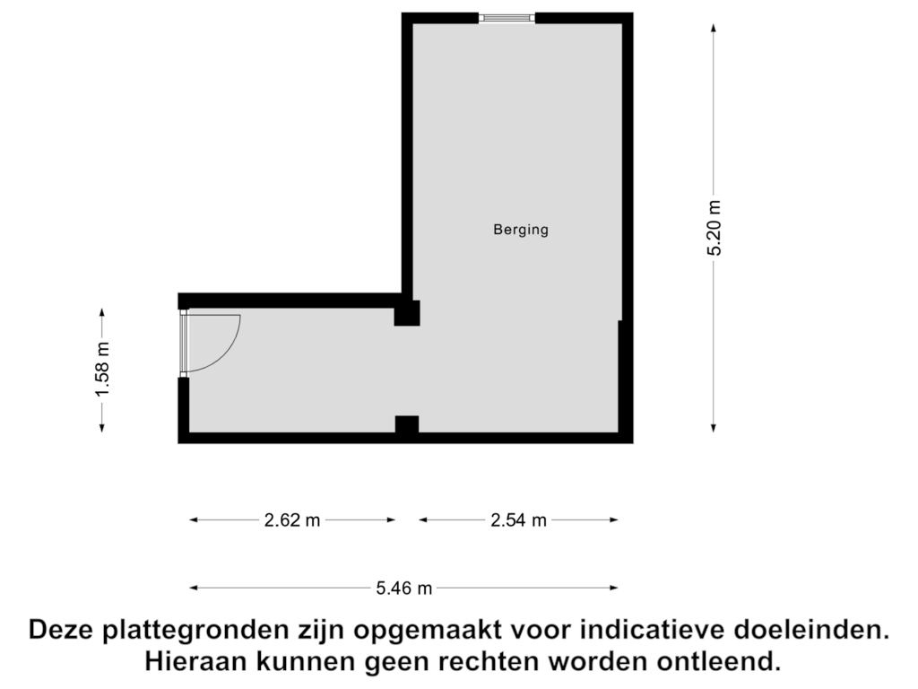 View floorplan of Berging of Dr. Struyckenstraat 13-A