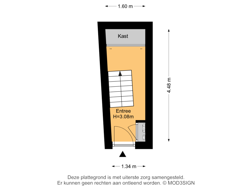 View floorplan of Begane Grond of Zoetestraat 42-RD