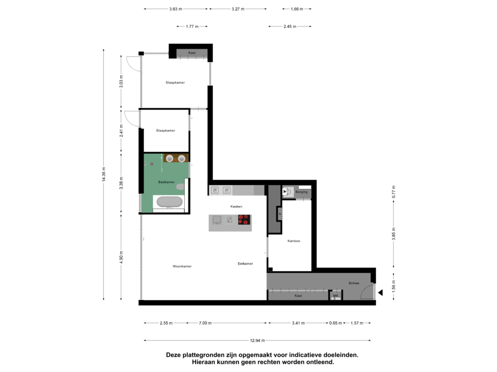 Bekijk plattegrond van Appartement van IJslandstraat 78