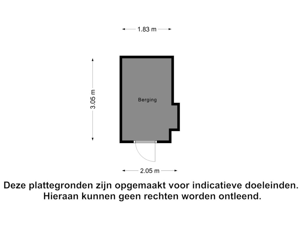 Bekijk plattegrond van Berging van IJslandstraat 78