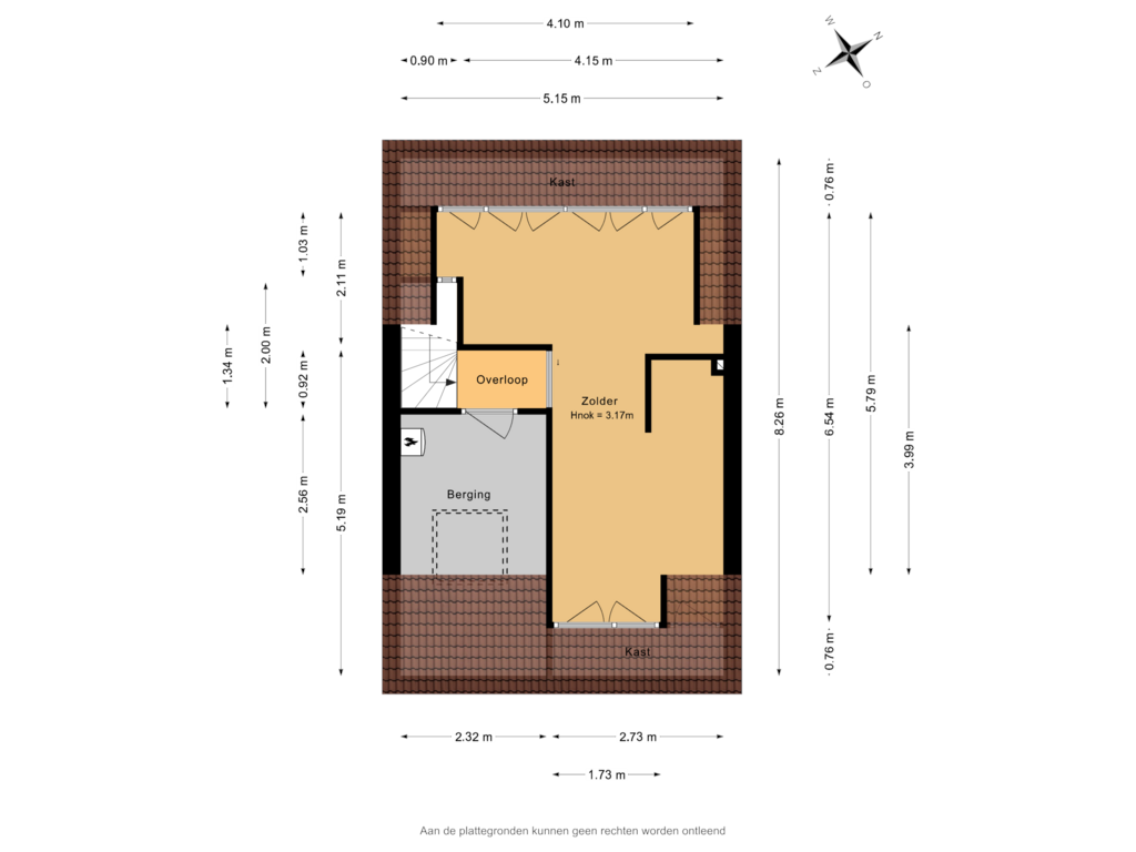 View floorplan of 2e verdieping of Maris 26