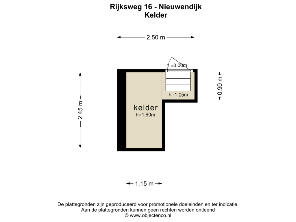 View floorplan of KELDER of Rijksweg 16