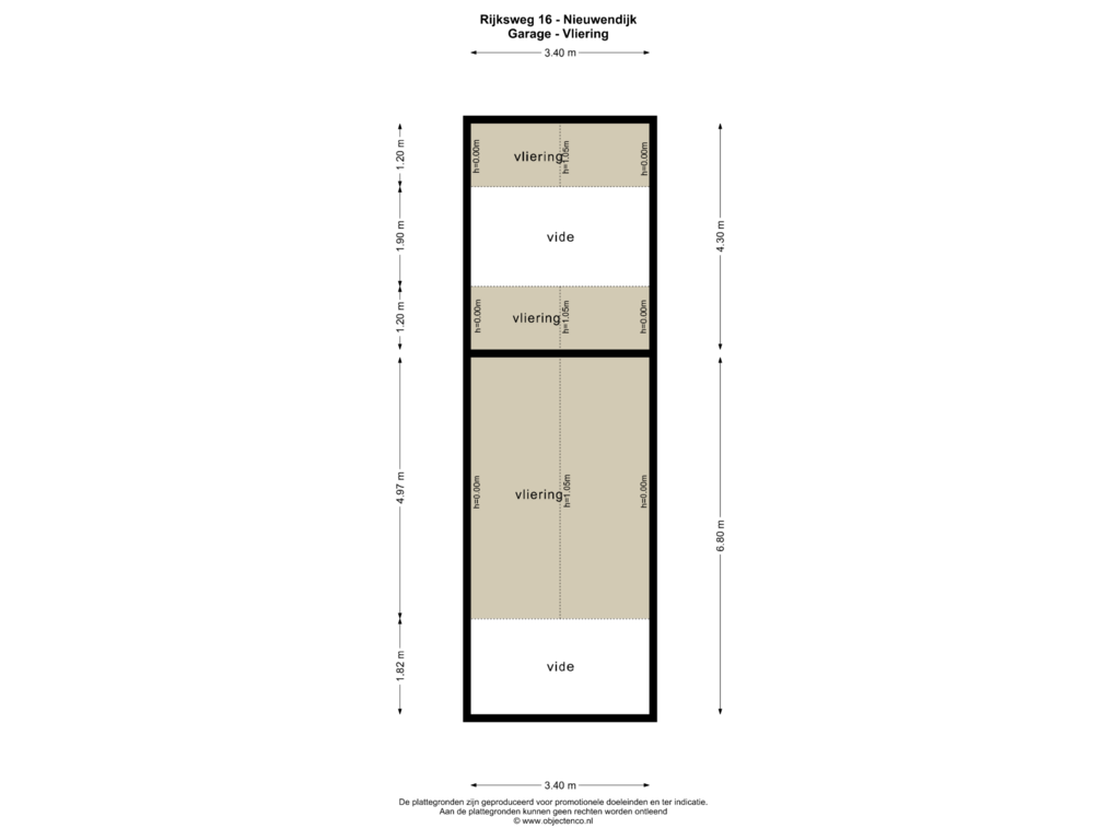 View floorplan of GARAGE - VLIERING of Rijksweg 16