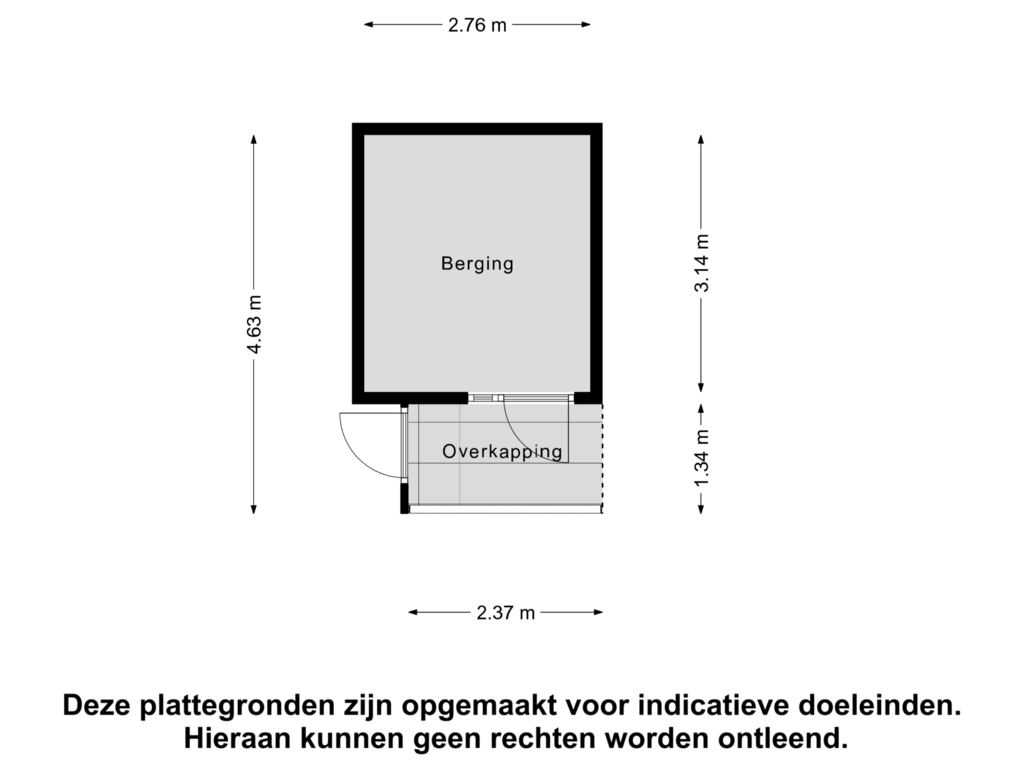 Bekijk plattegrond van Berging van Kantershof 434