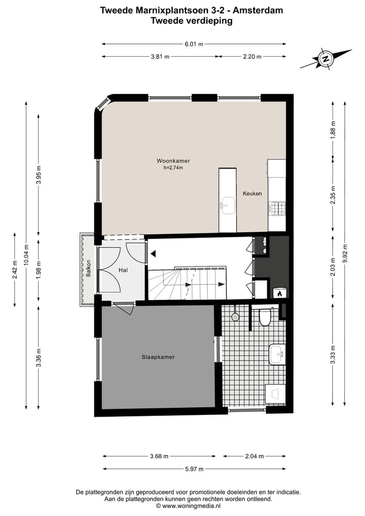 Foto 36 van Tweede Marnixplantsoen 3-2
