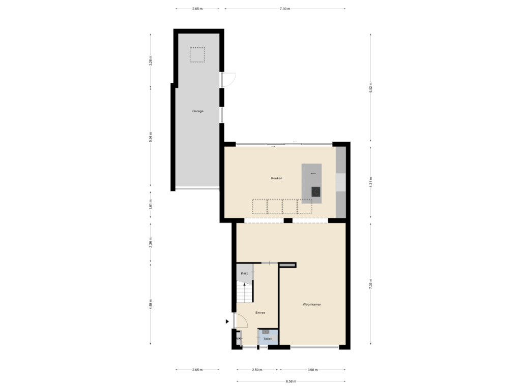 Bekijk plattegrond van Begane grond van Baron van Hövelllaan 5