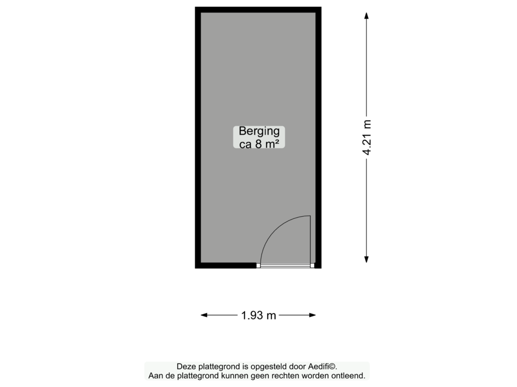 Bekijk plattegrond van Kelder van Burg v Roijenstr Oost 4-G