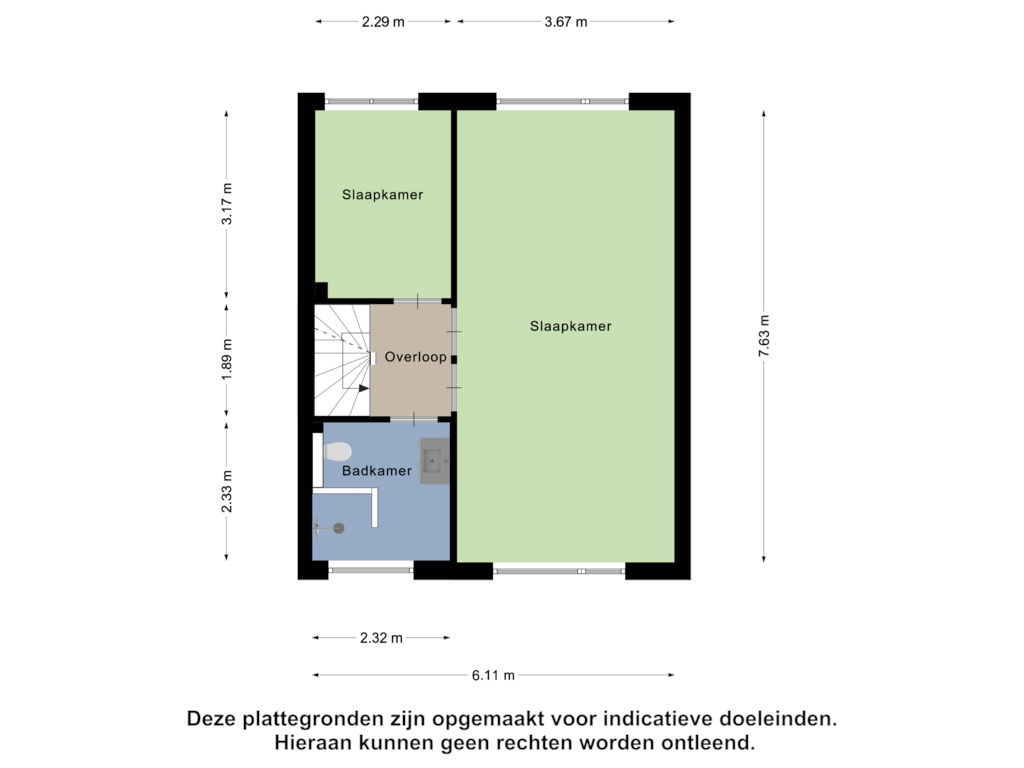 Bekijk plattegrond van Eerste Verdieping van Populierenstraat 100