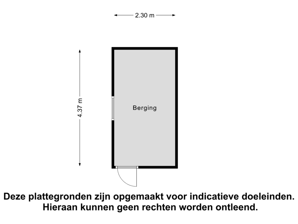 Bekijk plattegrond van Berging van Populierenstraat 100