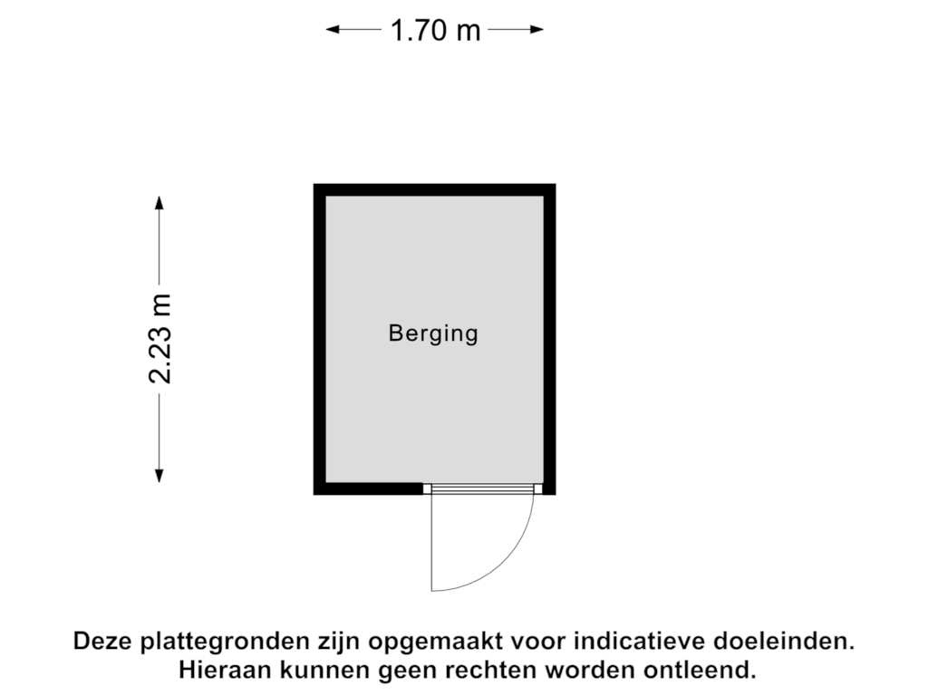 Bekijk plattegrond van Berging van Hoogvlietlaan 12-E