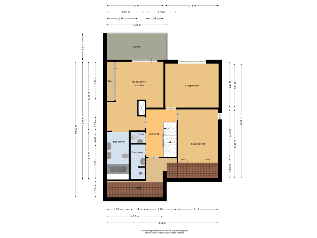 Bekijk plattegrond van Eerste verdieping van Amer 10