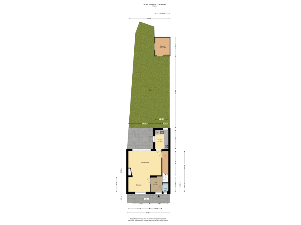 Bekijk plattegrond van Situatie van Dr. M.E. Houckstraat 13