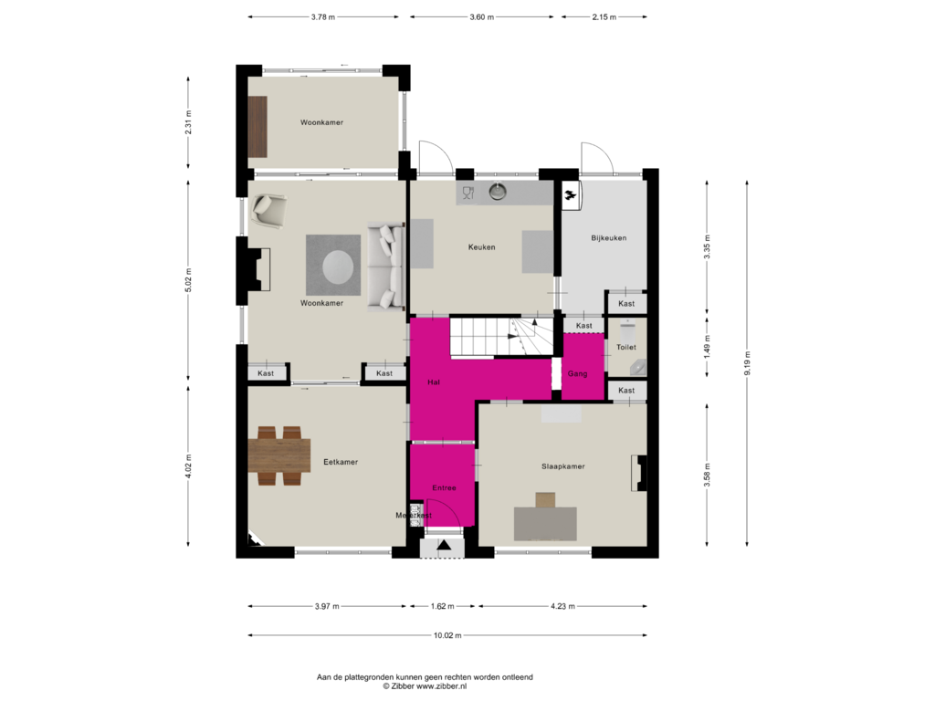 View floorplan of Begane grond of Hoogstraat 315-A