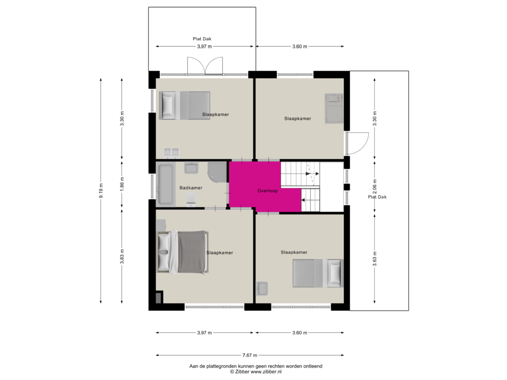 View floorplan of Eerste verdieping of Hoogstraat 315-A