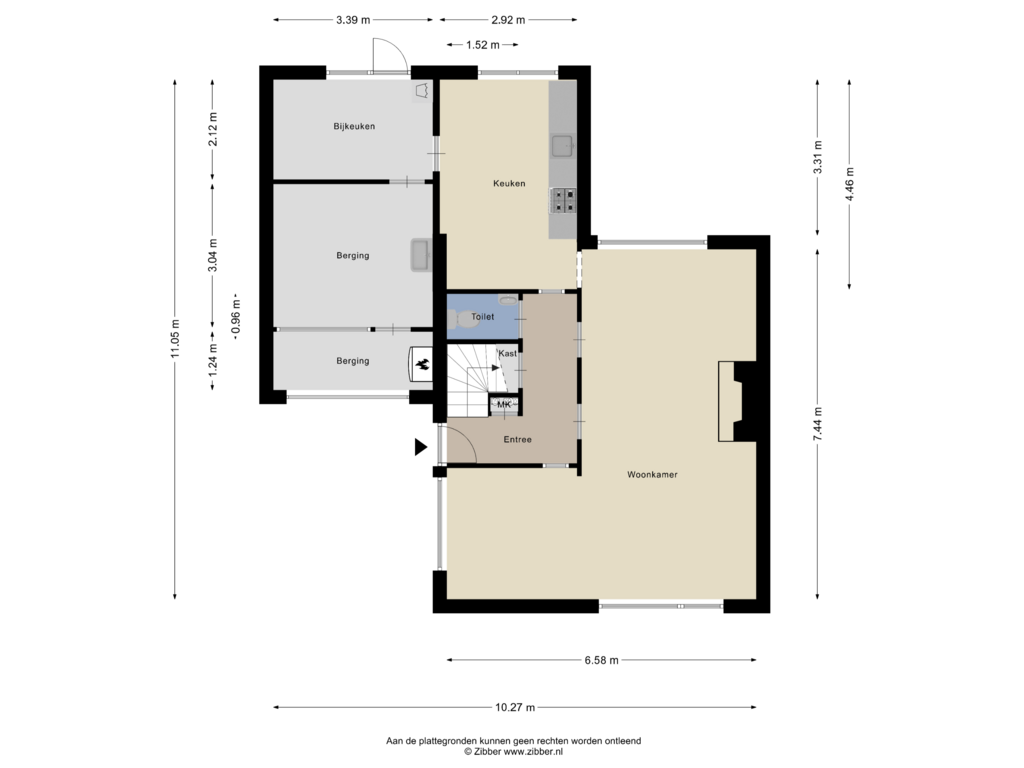 View floorplan of Begane Grond of Weidestraat 16