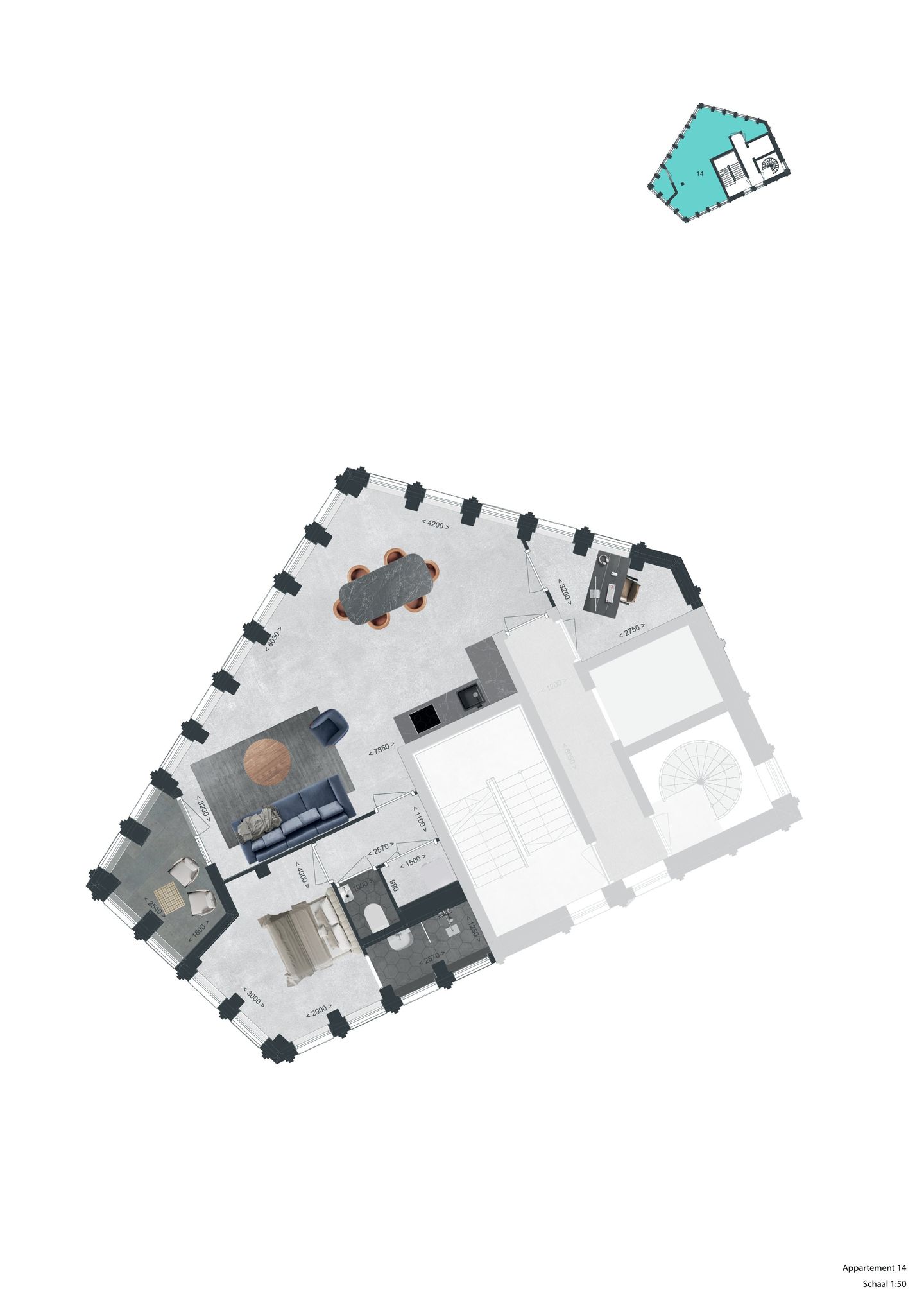 Foto 4 van Appartement Type D (Bouwnr. 14)