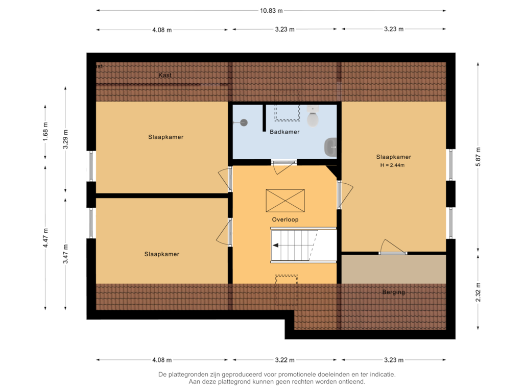 Bekijk plattegrond van Eerste verdieping van Boschrijk 5