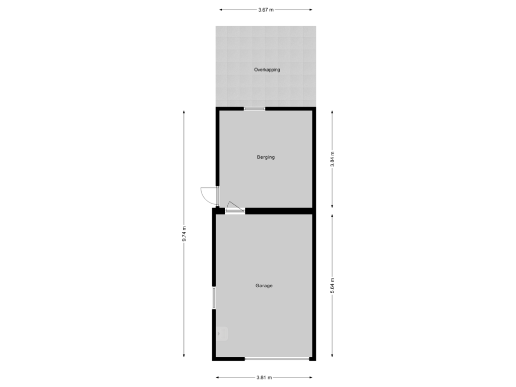 Bekijk plattegrond van Garage van Zuidlaan 24