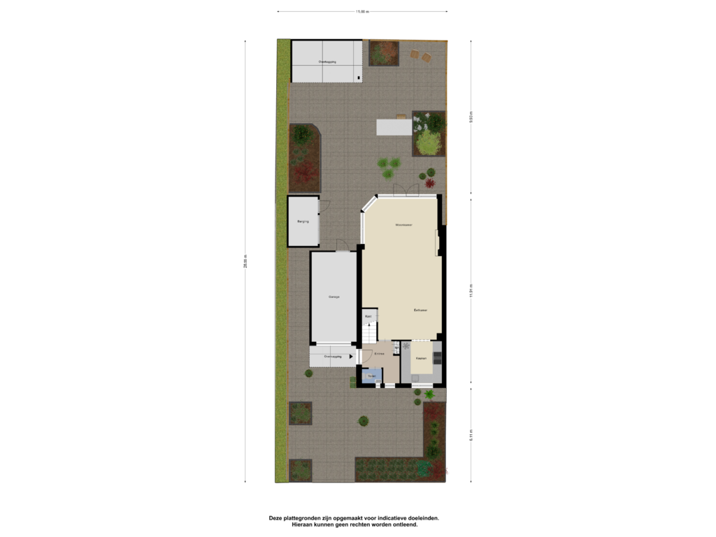 View floorplan of Begane Grond_Tuin of Douwemastins 21