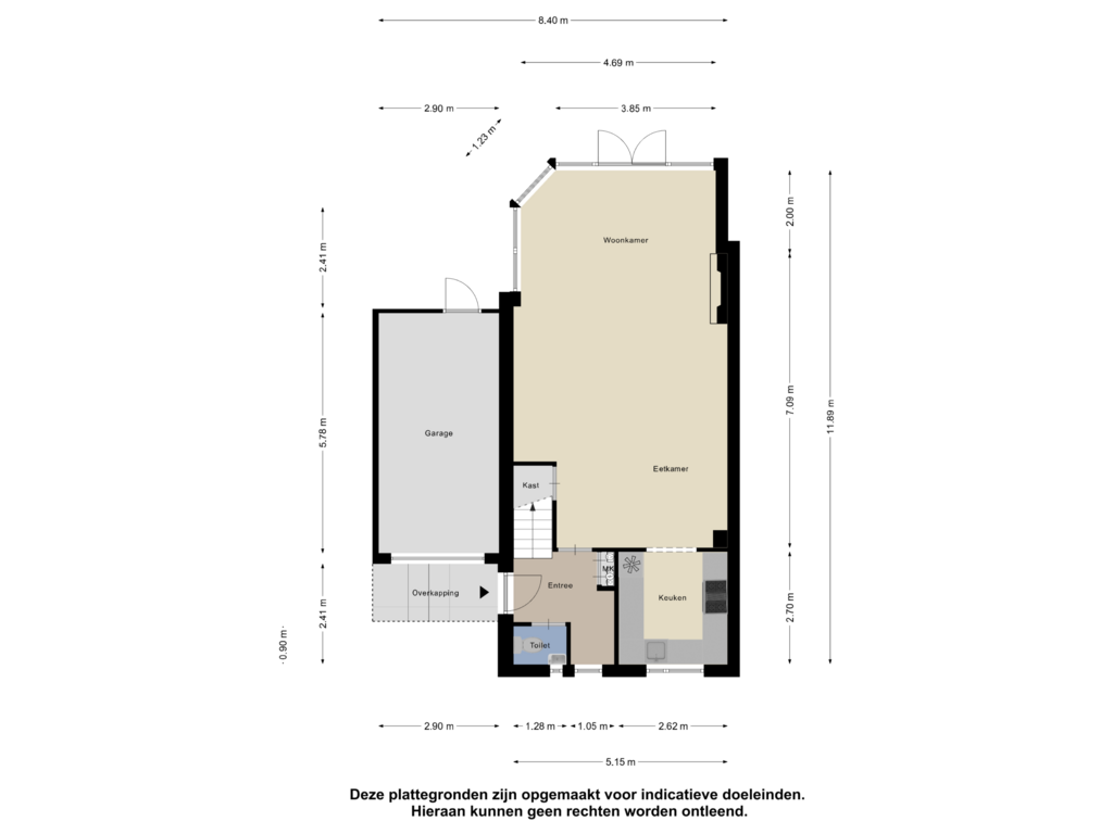 View floorplan of Begane Grond of Douwemastins 21