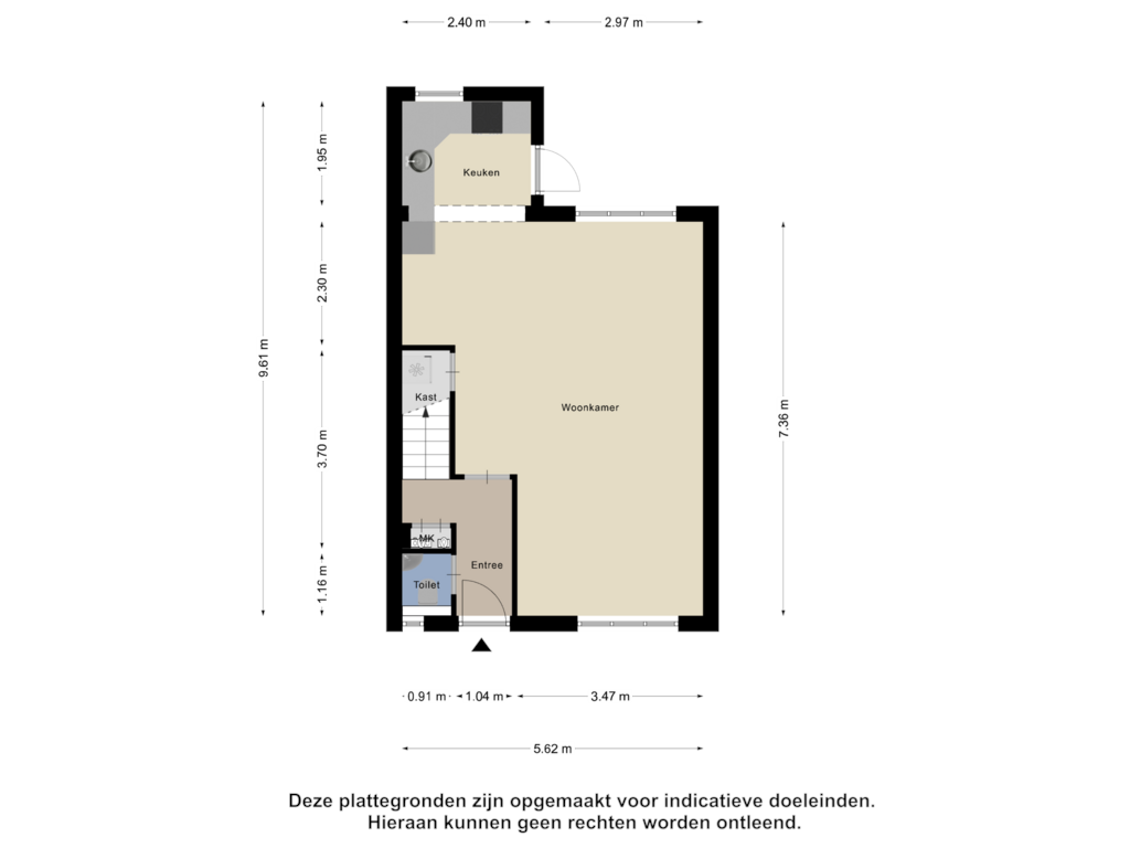 Bekijk plattegrond van Begane Grond van Kruisbek 9