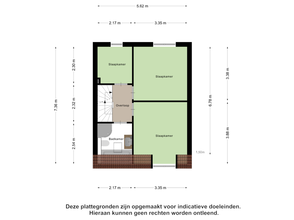 Bekijk plattegrond van Eerste Verdieping van Kruisbek 9