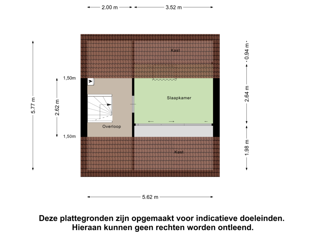 Bekijk plattegrond van Tweede Verdieping van Kruisbek 9