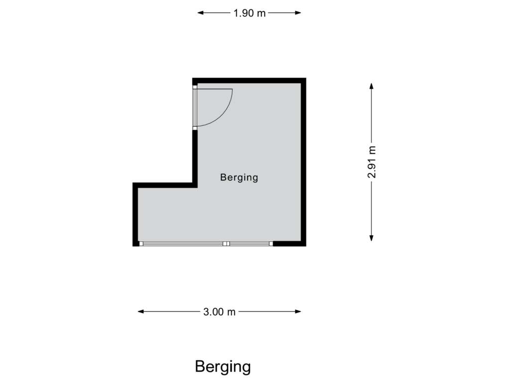 View floorplan of Berging of Windmolenbroeksweg 43