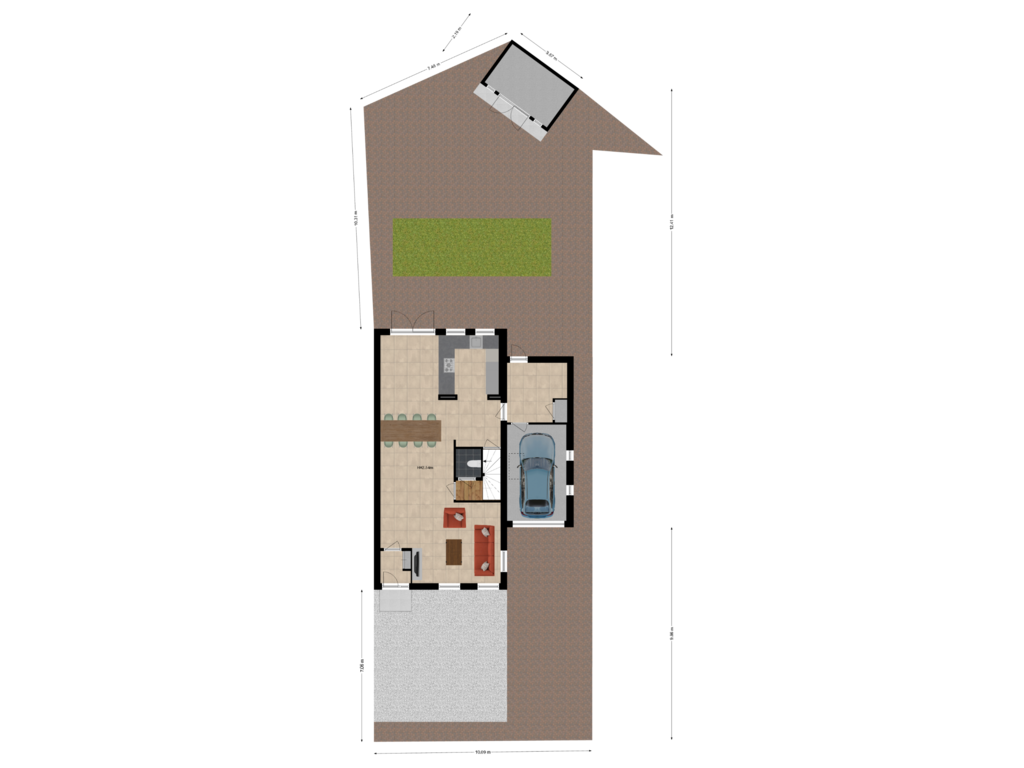 Bekijk plattegrond van Situatie van Van Haandelstraat 3