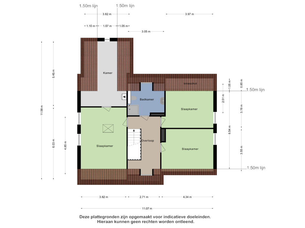 View floorplan of Eerste Verdieping of Weebosserweg 3