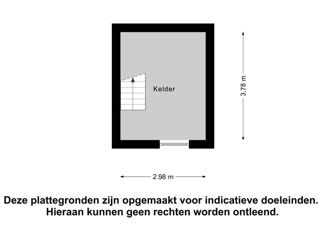 View floorplan of Kelder of Weebosserweg 3